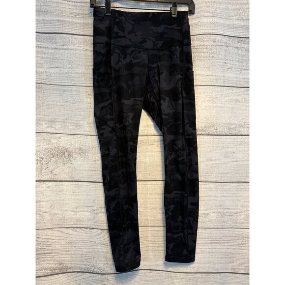 High-Rise Leggings Camouflage Pattern with Pockets Size L - Picture 1 of 4